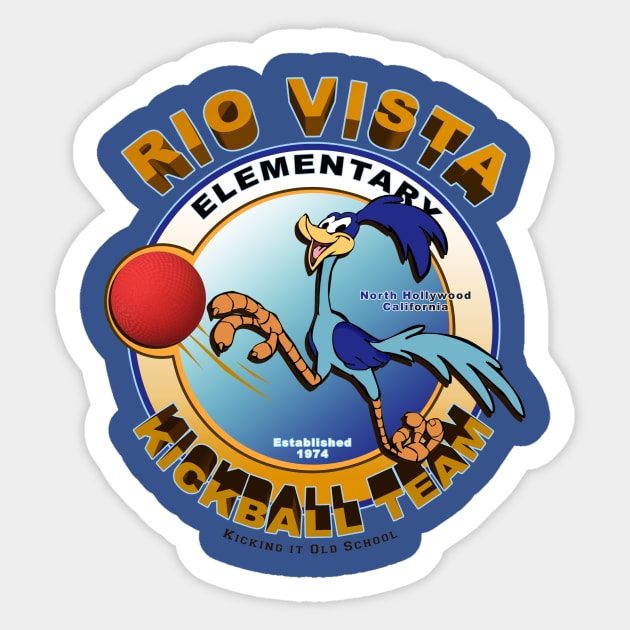 Rio Vista Kickball Team Sticker by BobbyDoran